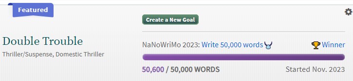 nano The winner banner for NaNoWriMo
